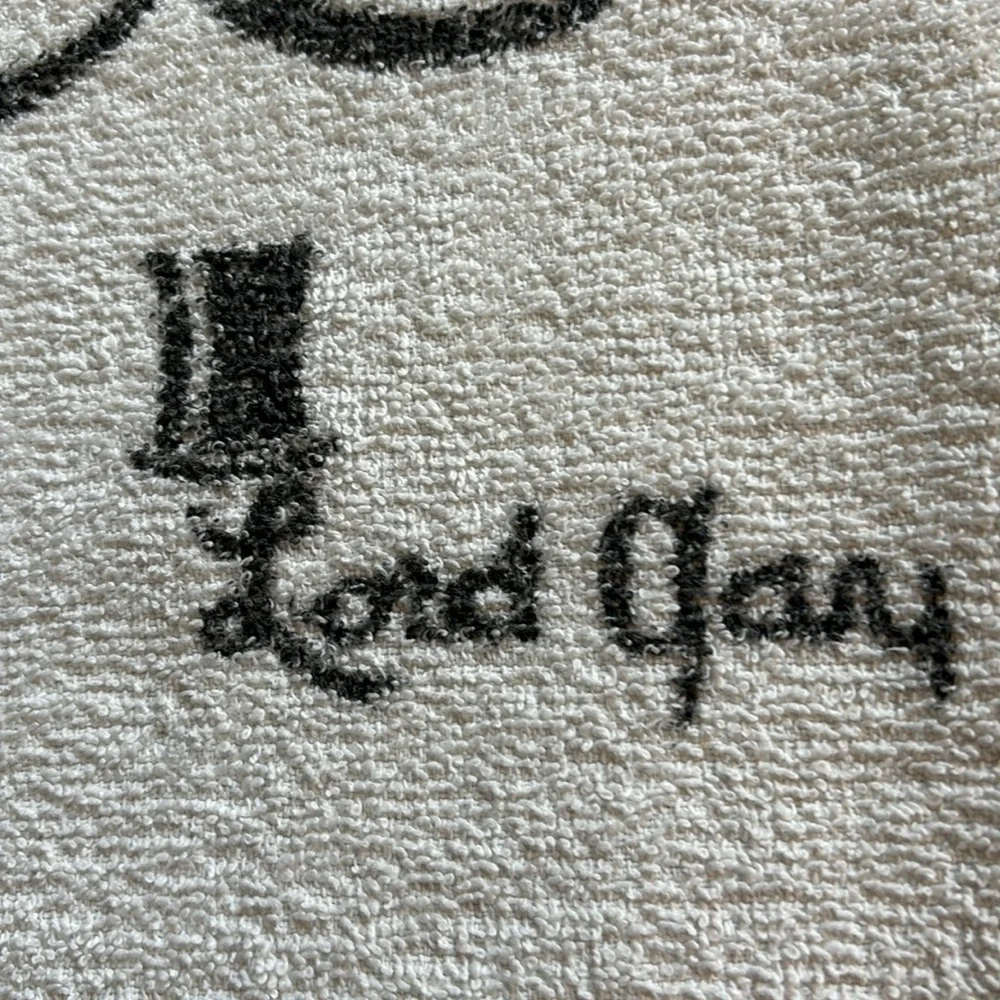 Vintage Beach Towel MCM Pop Art Beach Towel 60s Lord Gay Red and White